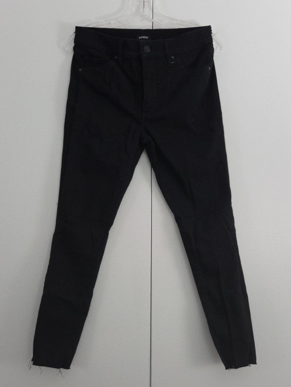 Express Cropped Black Jeans